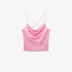 Zara Satin Pink top
